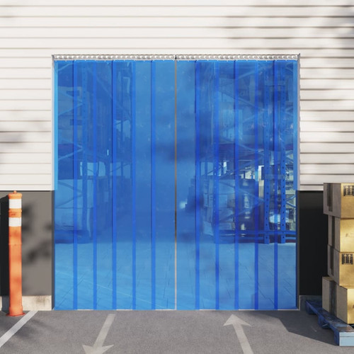 Vidaxl - vidaXL Rideau de porte bleu 300 mmx2,6 mm 25 m PVC Vidaxl  - Marchand Vidaxl