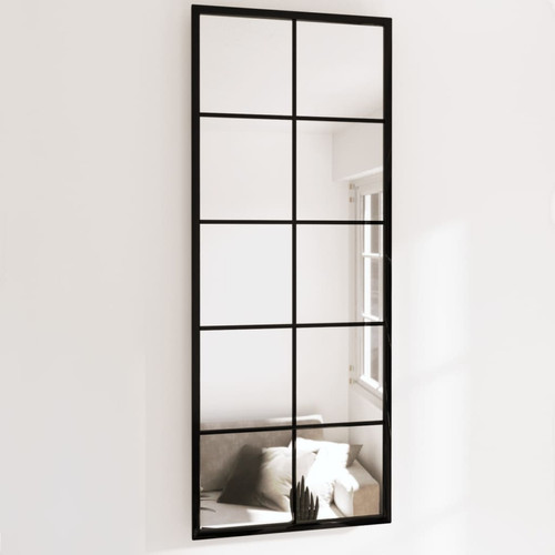 Vidaxl - vidaXL Miroirs muraux 2 pcs noir 100x40 cm métal Vidaxl  - Décoration Noir et blanc