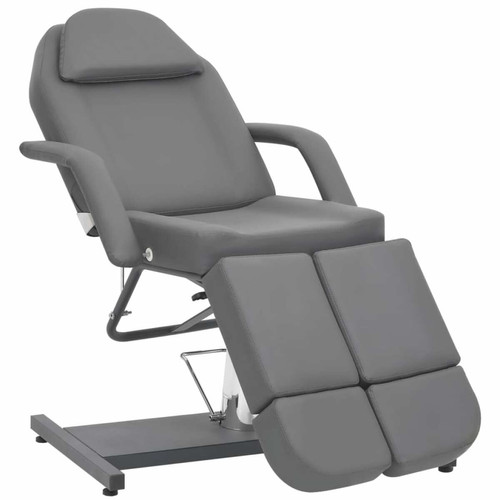 Vidaxl - vidaXL Chaise de traitement de beauté Similicuir Gris 180x62x78 cm Vidaxl  - Salon, salle à manger
