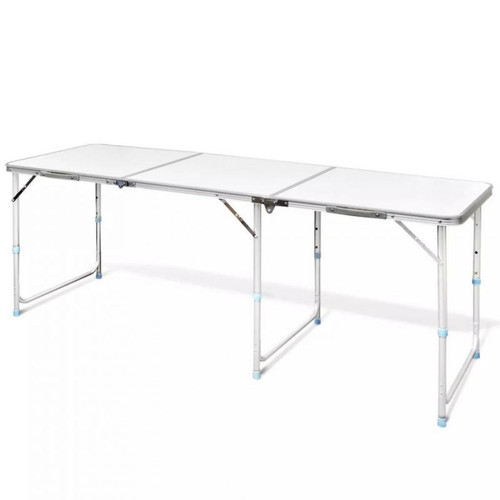 Vidaxl - Table pliante de camping en aluminium avec hauteur ajustable - Chaises de jardin