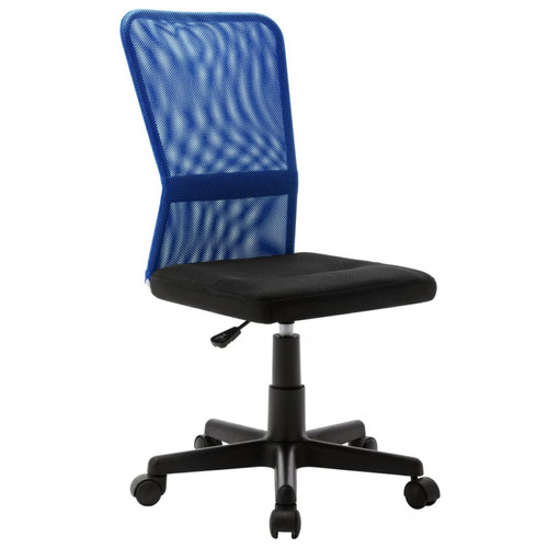 Vidaxl - vidaXL Chaise de bureau Noir et bleu 44x52x100 cm Tissu en maille Vidaxl  - Bureaux