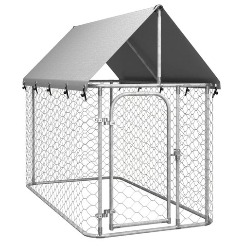 Vidaxl - vidaXL Chenil extérieur avec toit pour chiens 200x100x150 cm - Niche pour chien