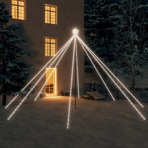 Vidaxl - vidaXL Lumières d'arbre de Noël Int/Extérieur 800 LED blanc froid 5 m Vidaxl   - Décorations de Noël extérieure Décorations de Noël