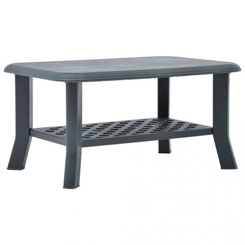 Vidaxl - vidaXL Table basse Vert 90 x 60 x 46 cm Plastique - Tables basses Vidaxl