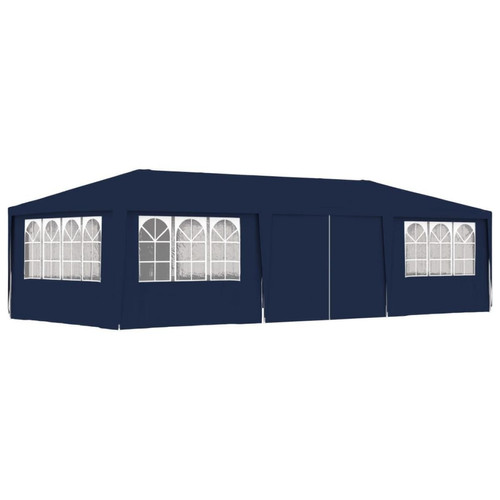 Vidaxl - vidaXL Tente de réception avec parois latérales 4x9 m Bleu 90 g/m² - Vidaxl