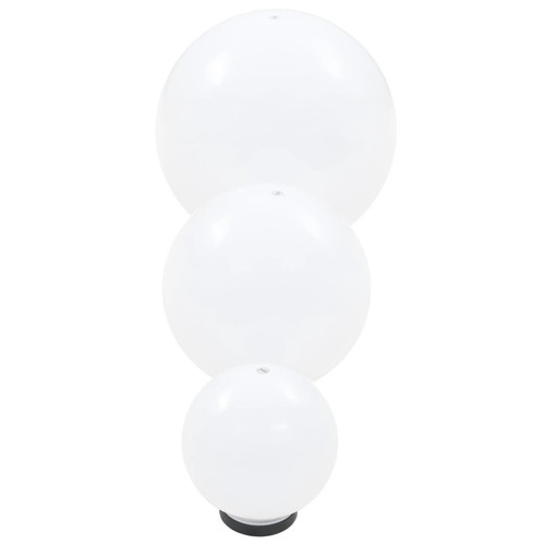 Lampadaire vidaXL 6 pcs Jeu de lampe boule à LED PMMA sphérique 20/30/40 cm