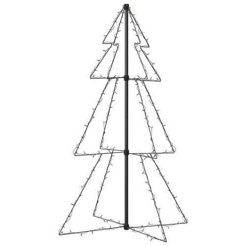 Sapin de Noël vidaXL Arbre de Noël cône 160 LED d'intérieur/d'extérieur 78x120 cm