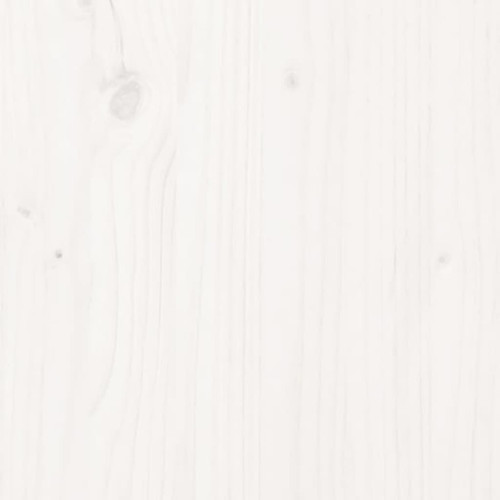 Lit enfant vidaXL Cadre de lit Blanc Bois de pin massif 140x200 cm