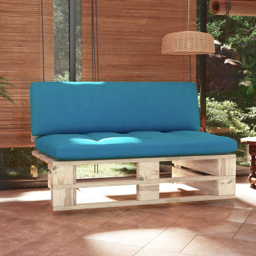 Vidaxl - vidaXL Canapé central palette de jardin bois de pin imprégné Vidaxl  - Ensembles canapés et fauteuils