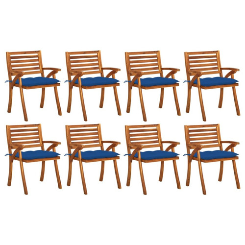 Vidaxl - vidaXL Chaises de jardin avec coussins 8 pcs Bois d'acacia solide Vidaxl  - Chaises de jardin