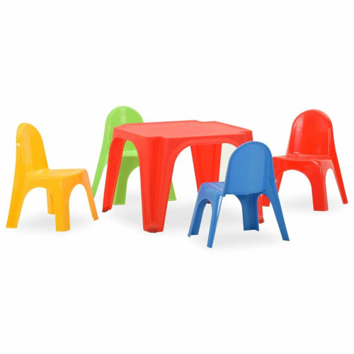 Vidaxl - vidaXL Ensemble de table et chaises pour enfants PP Vidaxl  - Mobilier bébé