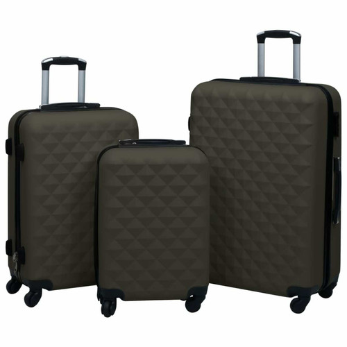 Vidaxl - vidaXL Ensemble de valises rigides 3 pcs Anthracite ABS - Accessoires Mobilité électrique