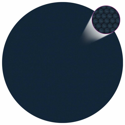 Vidaxl - vidaXL Film solaire de piscine flottant PE 417 cm Noir et bleu Vidaxl  - Piscine liner noir