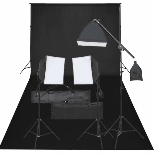 Vidaxl - vidaXL Kit de studio photo avec éclairage et toile de fond Vidaxl  - Flash