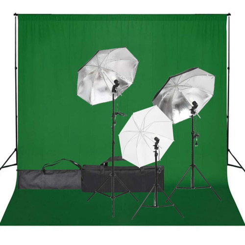 Vidaxl - vidaXL Kit de studio photo avec éclairage et toile de fond Vidaxl  - Flash studio