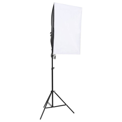 Flash vidaXL Kit de studio photo avec éclairage toile de fond et réflecteur