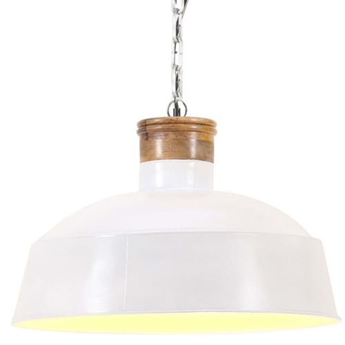 Vidaxl - vidaXL Lampe suspendue industrielle 58 cm Blanc E27 Vidaxl  - Marchand Vidaxl
