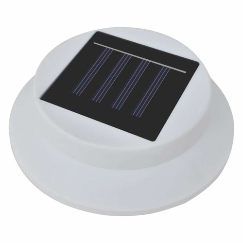 Spot, projecteur vidaXL Lampes solaire à LED d'extérieur pour clôture 12 pcs Blanc