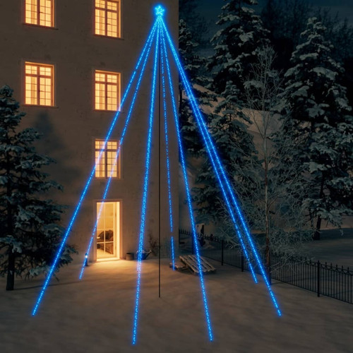 Vidaxl - vidaXL Lumières d'arbre de Noël Int/Extérieur 1300 LED bleues 8 m Vidaxl  - Lumiere noel exterieur