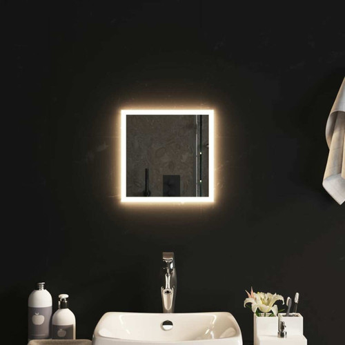 Vidaxl - vidaXL Miroir de salle de bain à LED 30x30 cm - Vidaxl