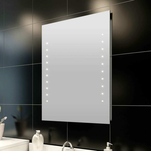 Miroirs Vidaxl vidaXL Miroir de salle de bain avec lumières LED 60 x 80 cm (L x H)