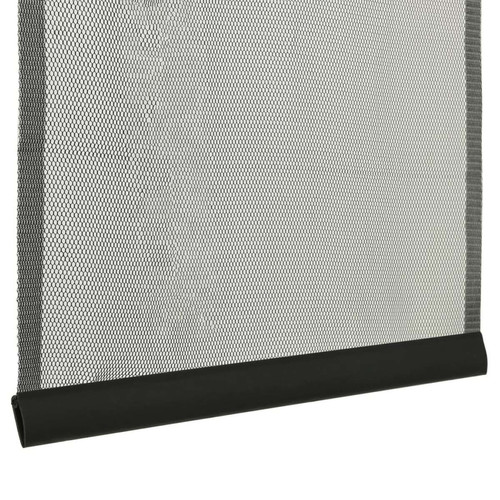Moustiquaire Fenêtre vidaXL Moustiquaire de porte rideau en maille 10 pcs Noir 240x240 cm