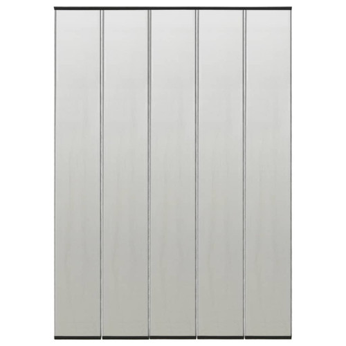 Vidaxl - vidaXL Moustiquaire de porte rideau en maille 4 pcs Noir 240x240 cm - Menuiserie extérieure