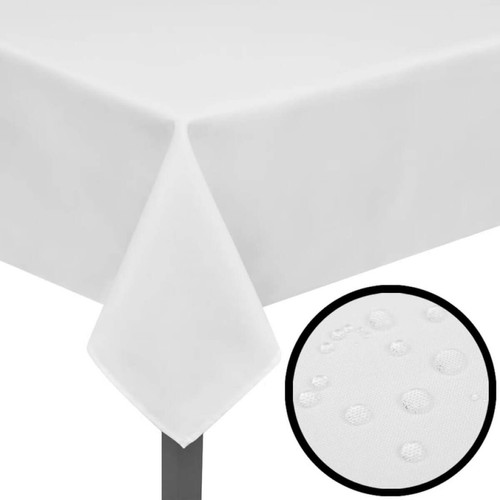Vidaxl - vidaXL Nappes de table 5 pcs Blanc 170x130 cm Vidaxl  - Housses canapés, chaises Vidaxl