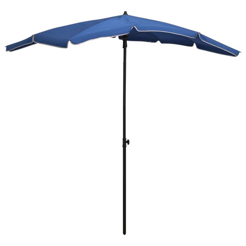 Vidaxl - vidaXL Parasol de jardin avec mât 200x130 cm Bleu azuré Vidaxl  - Voile d'ombrage