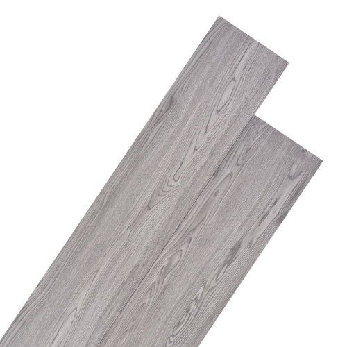 Sol PVC Vidaxl vidaXL Planches de plancher PVC Non auto-adhésif 4,46m² 3mm Gris foncé