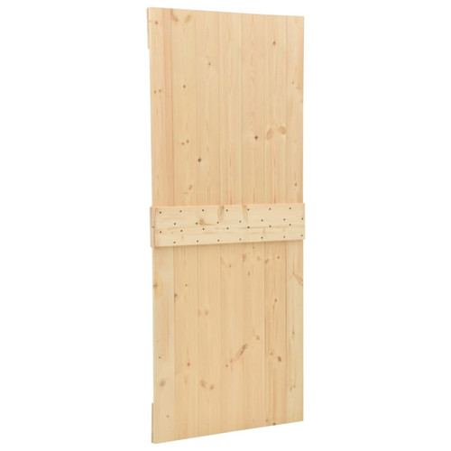 Portail en bois vidaXL Porte coulissante avec kit de quincaillerie 80x210cm Pin massif