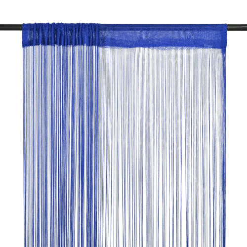 Vidaxl - vidaXL Rideau en fils 2 pcs 100 x 250 cm Bleu Vidaxl  - Rideaux douche Vidaxl
