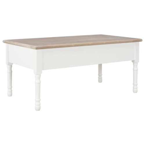 Vidaxl vidaXL Table basse Blanc 100 x 55 x 45 cm Bois