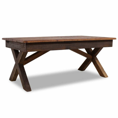 Vidaxl - vidaXL Table basse Bois de récupération massif 110 x 60 x 45 cm Vidaxl  - Tables à manger En bois
