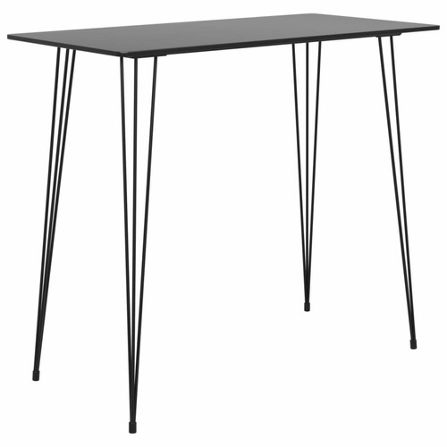 Vidaxl - vidaXL Table de bar Noir 120x60x105 cm Vidaxl - Tables à manger A manger
