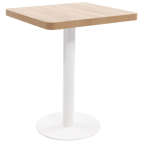 Vidaxl - vidaXL Table de bistro Marron clair 60x60 cm MDF Vidaxl - Tables à manger A manger