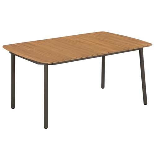 Tables de jardin Vidaxl vidaXL Table de jardin 150 x 90 x 72 cm Bois d'acacia solide et acier
