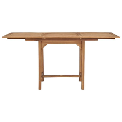 Tables de jardin vidaXL Table extensible de jardin (110-160)x80x75 cm Teck solide