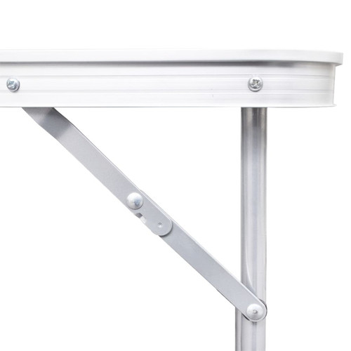 Accessoires fitness vidaXL Table pliable de camping avec cadre métallique 80x60 cm