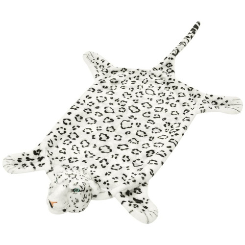 Vidaxl - vidaXL Tapis en peluche en forme de léopard 139 cm Blanc Vidaxl  - Vidaxl