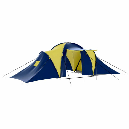 Vidaxl - vidaXL Tente de camping 9 personnes Bleu et Jaune Vidaxl   - Abris de jardin Vidaxl