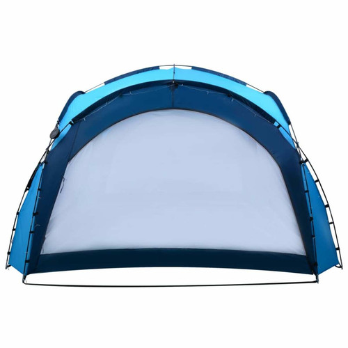 Pergolas et Tonnelles vidaXL Tente de réception avec LED et 4 parois 3,6x3,6x2,3 m Bleu