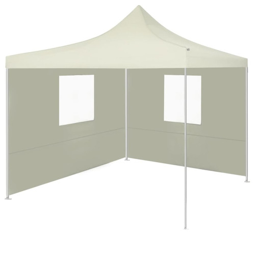 Vidaxl - vidaXL Tente de réception pliable avec 2 parois 2x2 m Acier Crème Vidaxl  - Abris de jardin
