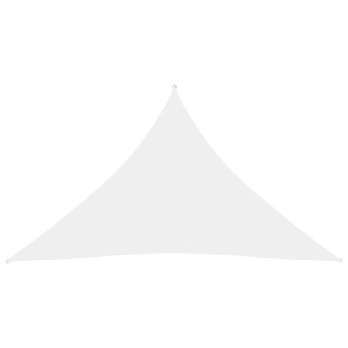Vidaxl - vidaXL Voile de parasol tissu oxford triangulaire 3,5x3,5x4,9 m blanc Vidaxl  - Voile d'ombrage