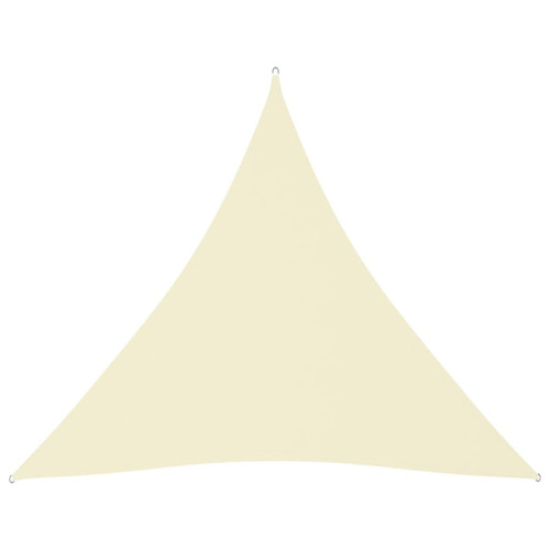Vidaxl - vidaXL Voile de parasol tissu oxford triangulaire 4,5x4,5x4,5 m crème Vidaxl  - Voile d'ombrage