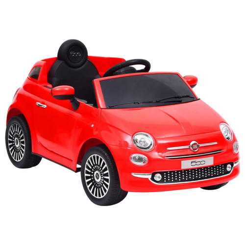 Vidaxl - vidaXL Voiture électrique pour enfants Fiat 500 Rouge - Voiture electrique enfant 2 place