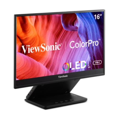 Moniteur PC Viewsonic Viewsonic VP Series VP16-OLED écran plat de PC 40,6 cm (16") 1920 x 1080 pixels Full HD Écran tactile Noir
