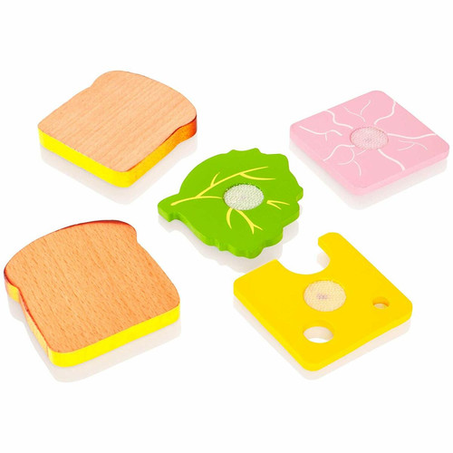 Cuisine et ménage Viga Toys - 50810 - Hamburger Sandwich - Set 11 Pièces