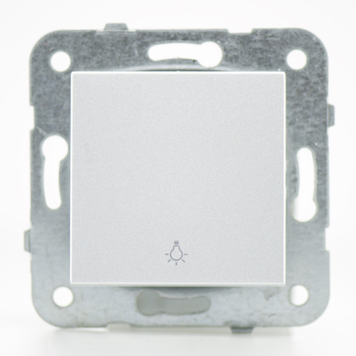 VIKO - Poussoir alu - (Méca+touche) gamme Karre Novella VIKO  - Interrupteurs & Prises