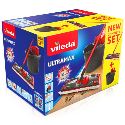 Vileda - Vadrouille et seau Vileda systéme Ultramax box - Aspirateur et balais